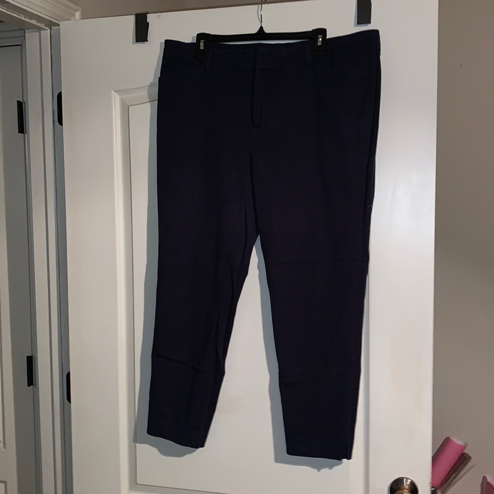 Navy blue slacks